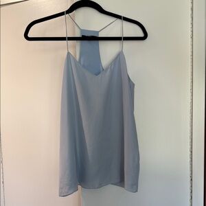 Tibi Light Blue 100% silk Camisole Top
